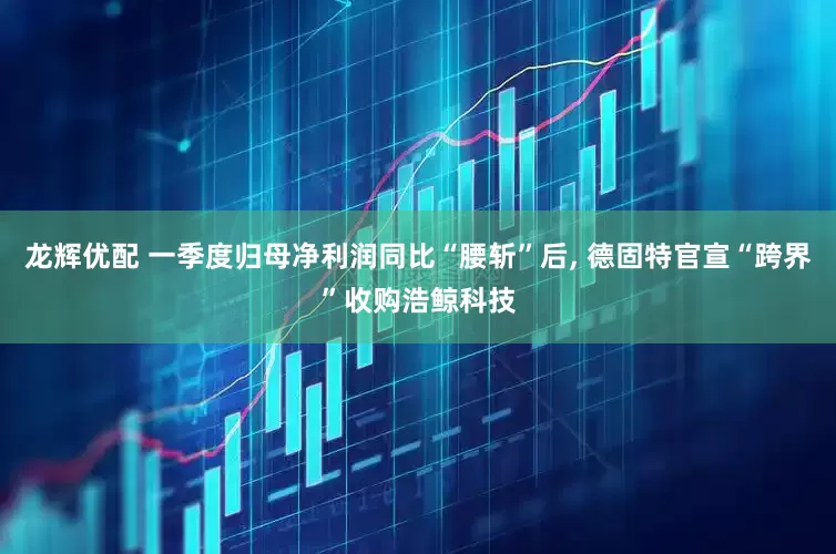龙辉优配 一季度归母净利润同比“腰斩”后, 德固特官宣“跨界”收购浩鲸科技